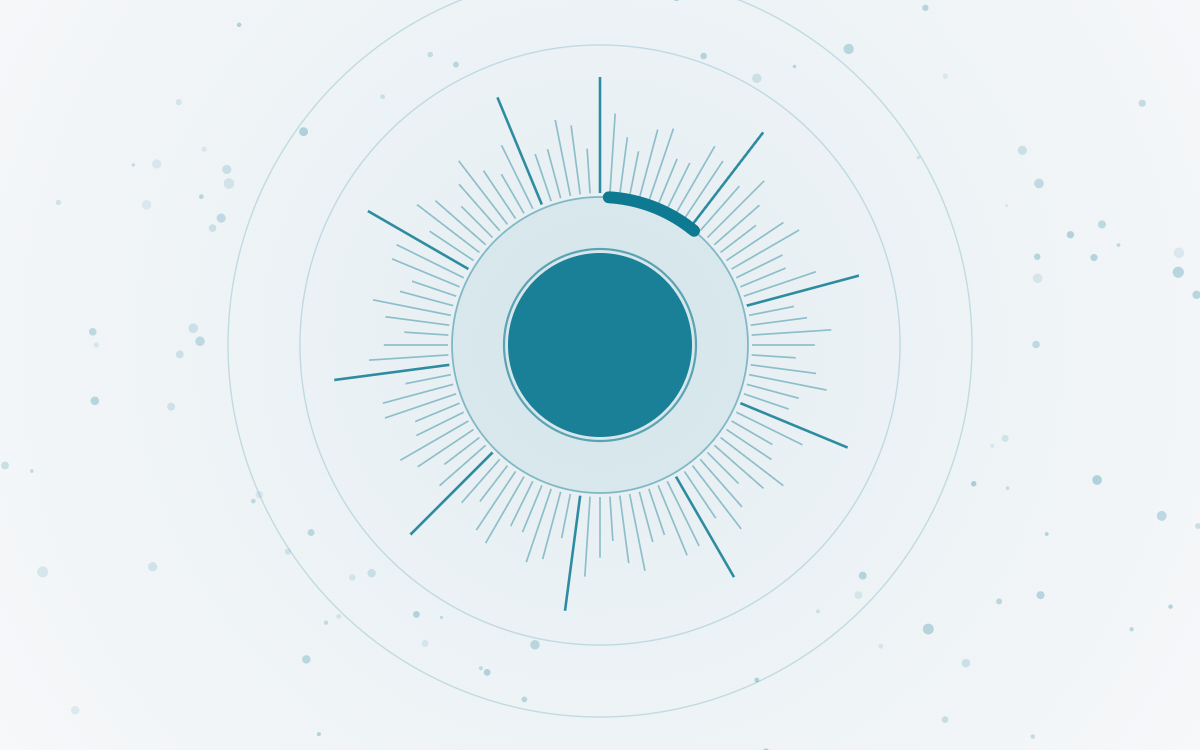 Abstract aperture figure, gaze stability and pupil novelty